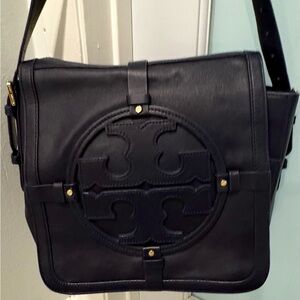 Navy Blue Tory Burch Leather Bag